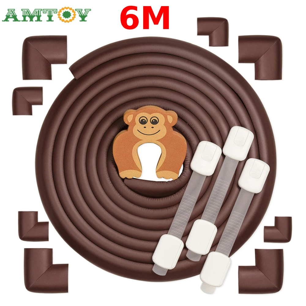 6M Baby Proofing Edge Safety Corner Guards Protector Tape Children Protection Furniture Corners Angle Security Table Protector
6M Baby Proofing Edge Safety Corner Guards Protector Tape Children Protection Furniture Corners Angle Security Table Protector