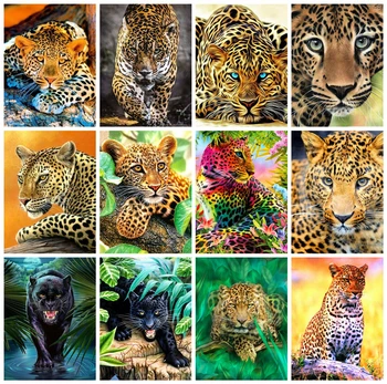 Huacan 5D DIY Diamond Painting Full Square Leopard Art Kit Diamond Embroidery Mosaic Animal Decorations Home
Huacan 5D DIY Diamond Painting Full Square Leopard Art Kit Diamond Embroidery Mosaic Animal Decorations Home