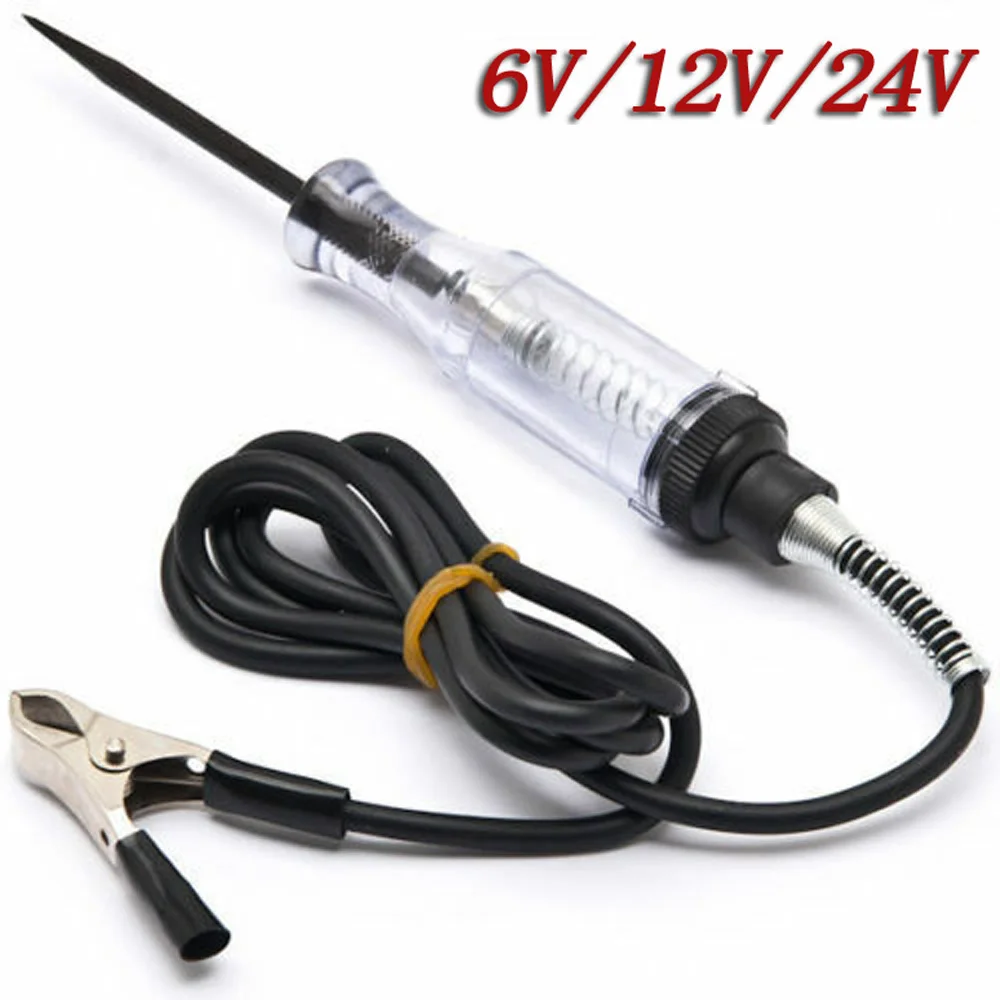 

Car Voltage Circuit Tester 6V/12V DC System Probe Continuity Auto Test Light KY For Vans, RV's And Motorcycles