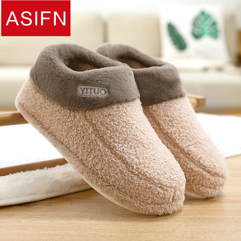 ASIFN Men's Fur Winter Slippers Waterproof Non-slip Warm Home Plus Velvet Female Slipper Male Couple Letters Chinelo Masculino
ASIFN Men's Fur Winter Slippers Waterproof Non-slip Warm Home Plus Velvet Female Slipper Male Couple Letters Chinelo Masculino