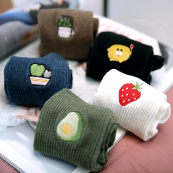 Autumn Fashion Women Fashion Socks Cotton Fruit Embroidery Deodorant Comfortable Brief 2019 New Elastic Socks Women
Autumn Fashion Women Fashion Socks Cotton Fruit Embroidery Deodorant Comfortable Brief 2019 New Elastic Socks Women