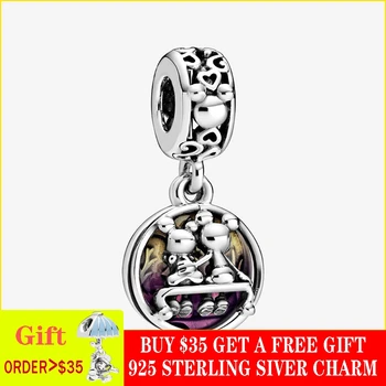 2020 New S925 Silver Beads Cartoon Mouse Happily Ever After Dangle Charm fit Original Pandora Bracelets Women DIY Jewelry 
2020 New S925 Silver Beads Cartoon Mouse Happily Ever After Dangle Charm fit Original Pandora Bracelets Women DIY Jewelry
