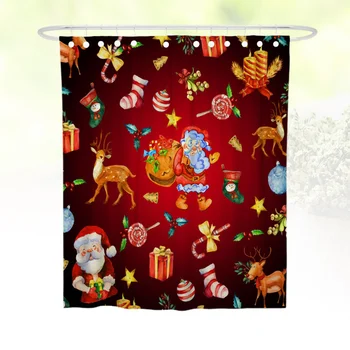 1pc Shower Curtain Polyester Classical Waterproof Christmas Shower Curtain for Bathroom
1pc Shower Curtain Polyester Classical Waterproof Christmas Shower Curtain for Bathroom