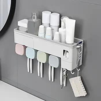 Nordic Toothbrush Holder Wall-mounted 3 Styles Strong Load-bearing Multi-functional Toothbrush Rack Plain Color
Nordic Toothbrush Holder Wall-mounted 3 Styles Strong Load-bearing Multi-functional Toothbrush Rack Plain Color