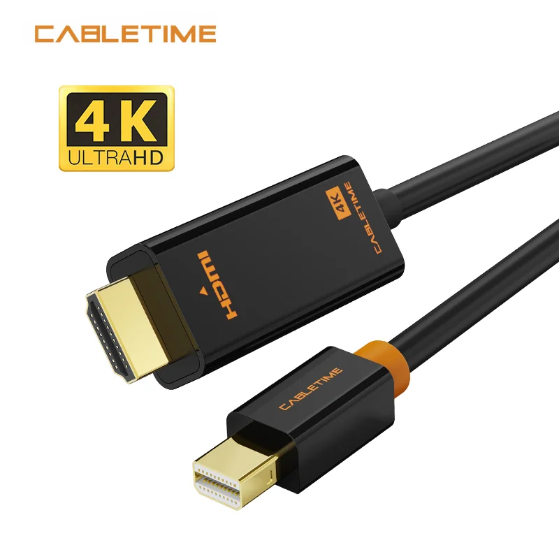 Кабель Mini DP to HDMI кабель DisplayPort адаптер для 2K * 4K TV Lenovo Surface MacBook 1 3m N043|mini dp hdmi|dp hdmi