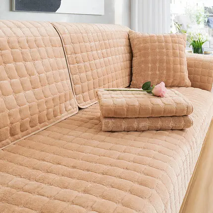 Winter thick solid color flannel sofa cushion, warm square plush non-slip sofa cushion towel
Winter thick solid color flannel sofa cushion, warm square plush non-slip sofa cushion towel