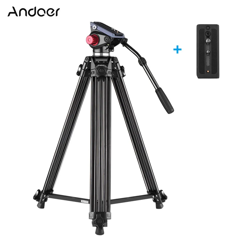 Andoer Professional Video Camera Tripod w/ Tripod Head Quick Release Plate 3-Section for Canon Nikon Sony DSLR Camera Camcorder
Andoer Professional Video Camera Tripod w/ Tripod Head Quick Release Plate 3-Section for Canon Nikon Sony DSLR Camera Camcorder