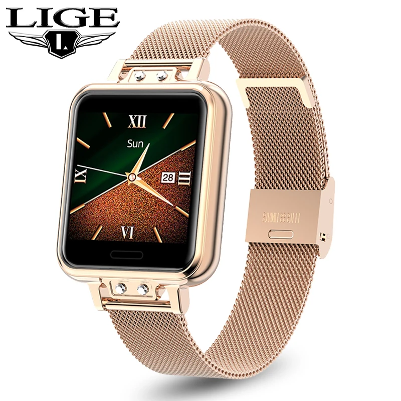 LIGE New Fitness Tracker Smart Watch Multifunction Blood Pressure Heart Rate Women Smartwatch for iOS Android Menstrual Cycle
LIGE New Fitness Tracker Smart Watch Multifunction Blood Pressure Heart Rate Women Smartwatch for iOS Android Menstrual Cycle