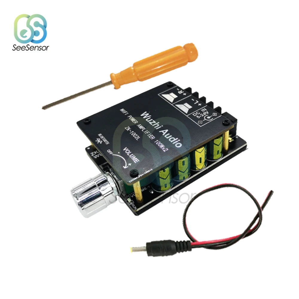 Мини Bluetooth 5 0 DC 24V беспроводной цифровой усилитель мощности аудио Плата 100Wx2