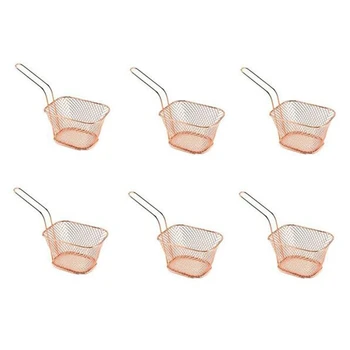 6PC Square French Fries Deep Frying Basket Metal Food Filter Colander Cooking Tool
6PC Square French Fries Deep Frying Basket Metal Food Filter Colander Cooking Tool