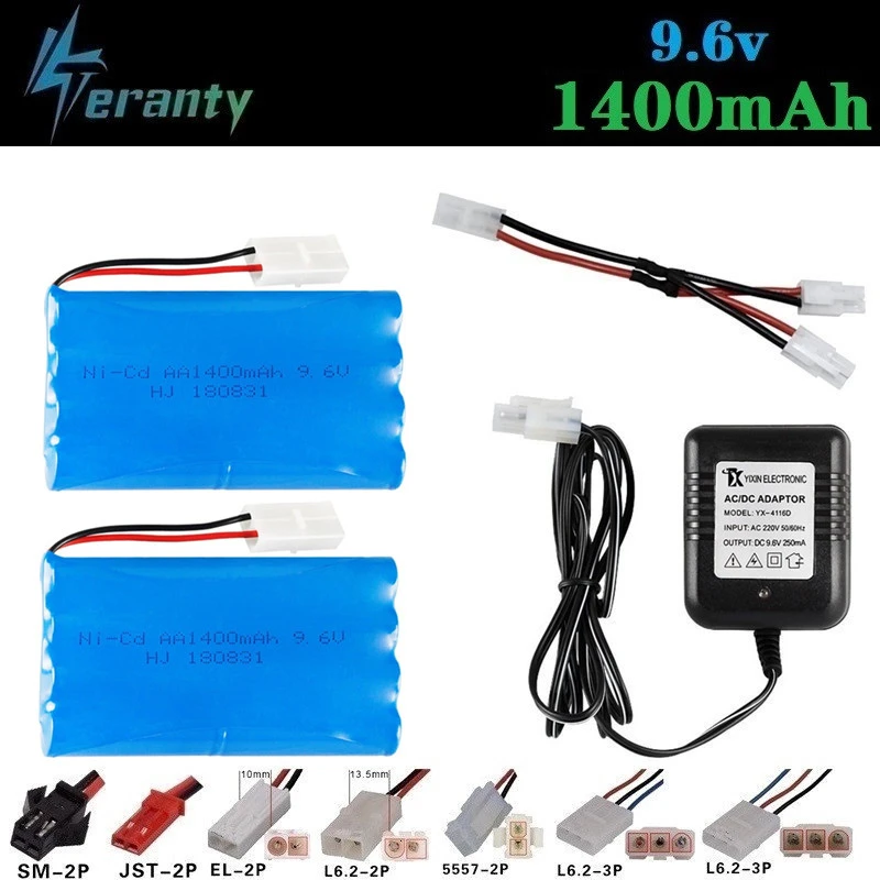 9.6v 1400mah Rechargeable Battery + 9.6v Charger For Rc toys Car Tank Robots Gun RC Boat AA Ni-CD 9.6v 700mah NiCD Battery Pack
9.6v 1400mah Rechargeable Battery + 9.6v Charger For Rc toys Car Tank Robots Gun RC Boat AA Ni-CD 9.6v 700mah NiCD Battery Pack