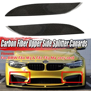 100% Real Carbon Fiber Car Front Bumper Lip Diffuser Upper Side Splitter Canards Lip Trim For BMW F80 M3 F82 F83 M4 2015-2018 
100% Real Carbon Fiber Car Front Bumper Lip Diffuser Upper Side Splitter Canards Lip Trim For BMW F80 M3 F82 F83 M4 2015-2018