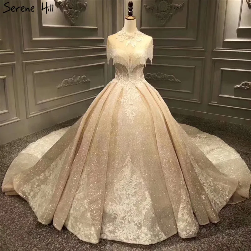 Новейшее роскошное модное свадебное платье с кристаллами и кисточками без