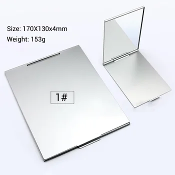 Ultra-thin Makeup Mirror Vanity Mirror Cosmetic 5 Sizes Make Up Pocket Silver Rectangle Foldable Compact Makeup Folding Mirrors
Ultra-thin Makeup Mirror Vanity Mirror Cosmetic 5 Sizes Make Up Pocket Silver Rectangle Foldable Compact Makeup Folding Mirrors