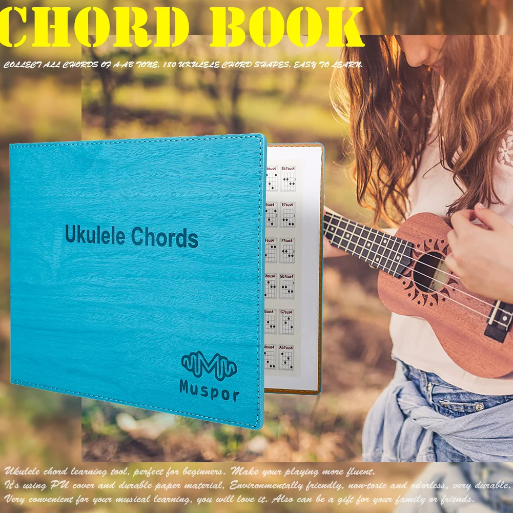 Для начинающих укулеле Chord книга практика обучения помощь диаграмма Paperback гитара