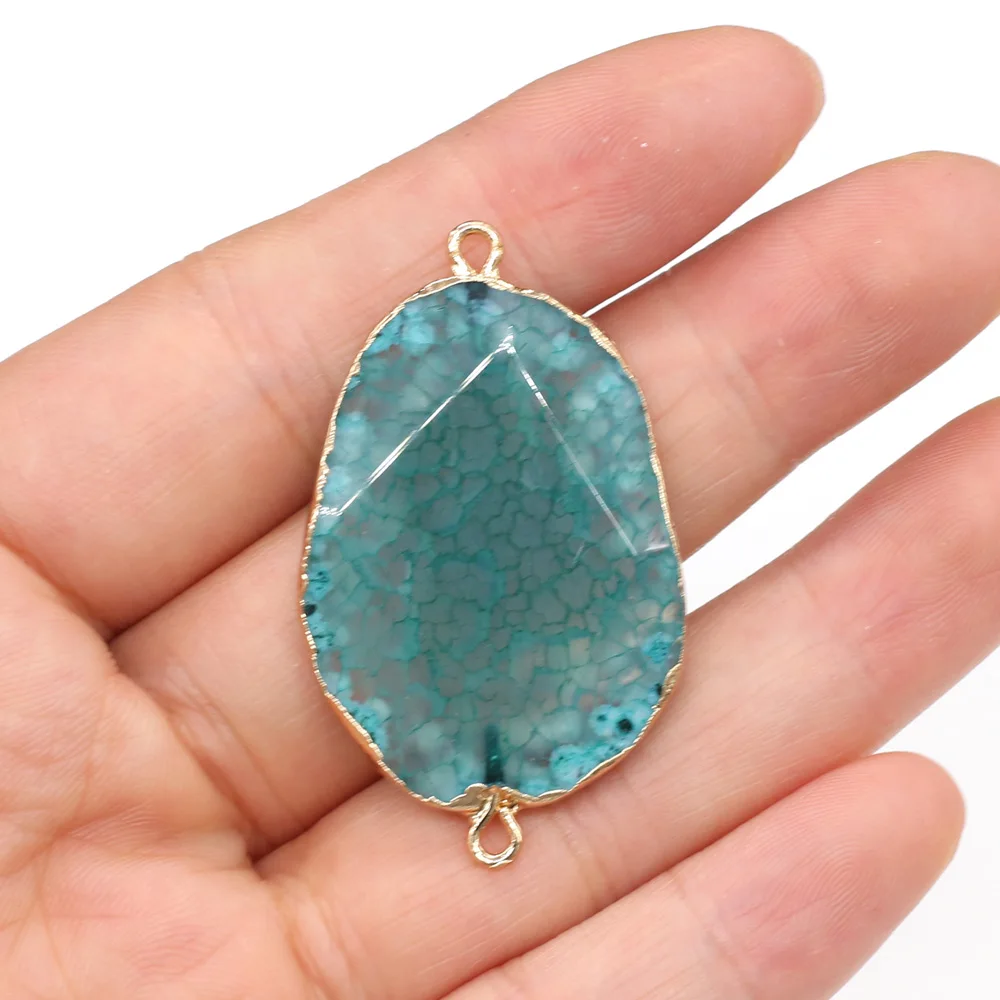 2pcs Natural Stone Pendant Egg Shape Double Hole Dragon Bone Agates Connector Charm for Jewelry Making DIY Necklace Bracelet
2pcs Natural Stone Pendant Egg Shape Double Hole Dragon Bone Agates Connector Charm for Jewelry Making DIY Necklace Bracelet