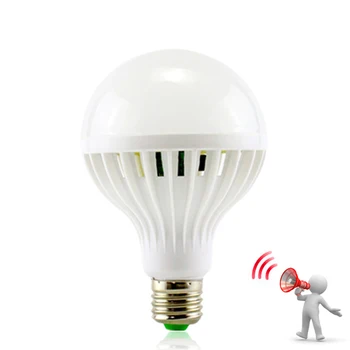 Sound Motion Sensor 85-265v Automatic Smart LED Bulb E27 3W 5W 7W 9W 12W Detection Lampada LED Sound Sensor lamp
Sound Motion Sensor 85-265v Automatic Smart LED Bulb E27 3W 5W 7W 9W 12W Detection Lampada LED Sound Sensor lamp