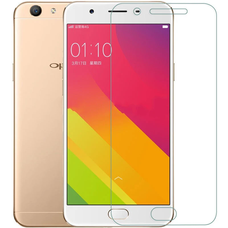 9H Hardness Protective Glass for OPPO F7 A57 A79 Screen Protector on F3 R7S R7 R9S R9 Plus Clear Tempered | Мобильные телефоны и