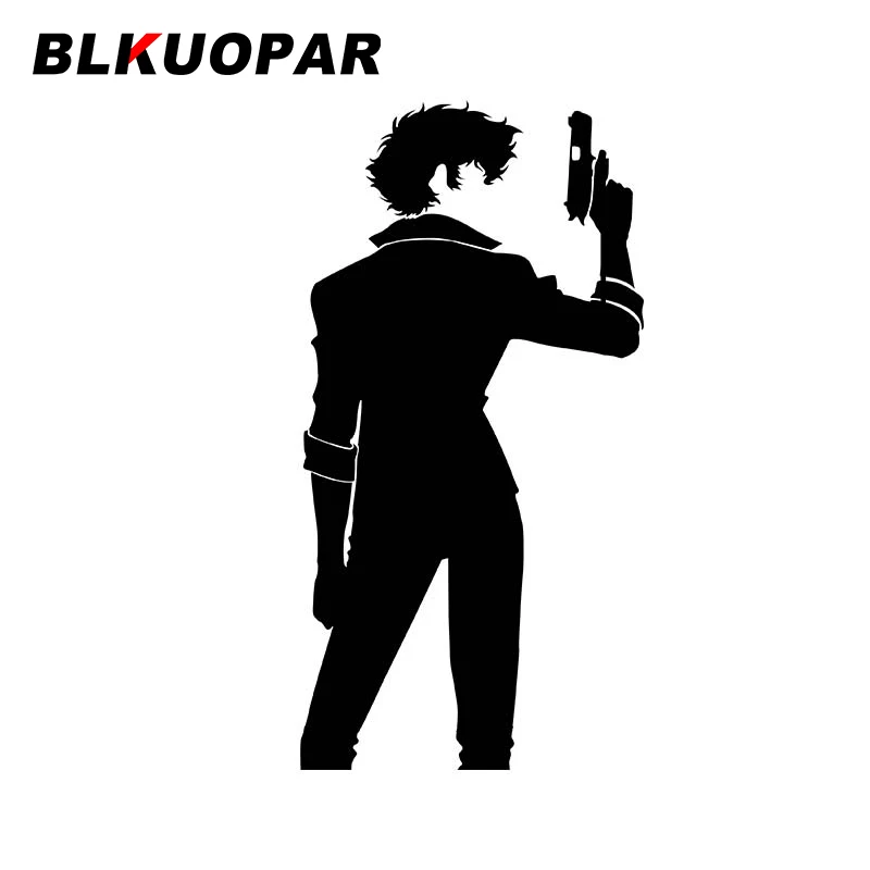 BLKUOPAR for Bebop Spike Spiegel Car Sticker Creative Occlusion Scratch Decal Waterproof Surfboard Refrigerator Car Styling 
BLKUOPAR for Bebop Spike Spiegel Car Sticker Creative Occlusion Scratch Decal Waterproof Surfboard Refrigerator Car Styling