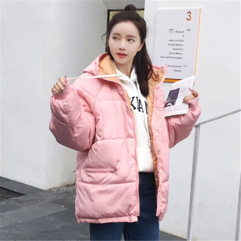 Casual Hooded Korea Solid Casaco Female Warm Women 2019 Fashion Coat Parka Jacket Winter Fashion Outwear Loose Cotton Padded 
Casual Hooded Korea Solid Casaco Female Warm Women 2019 Fashion Coat Parka Jacket Winter Fashion Outwear Loose Cotton Padded