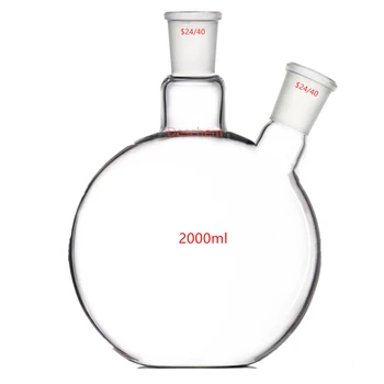 2000ml,24/40,2-Neck,Flat Bottom Glass Flask,2L,Two Necks,Laboratory Reaction Vessel
2000ml,24/40,2-Neck,Flat Bottom Glass Flask,2L,Two Necks,Laboratory Reaction Vessel