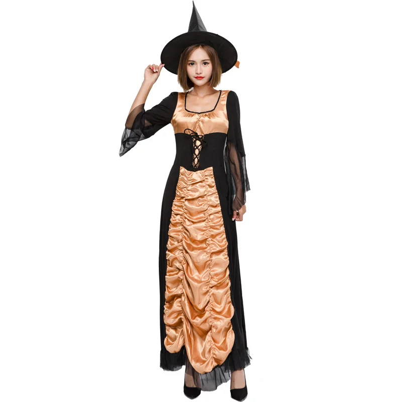 Fantasia Women Elegant Witch Costume Cosplay Halloween Purim Carnival Party Mardi Gras Costumes Long Dress
Fantasia Women Elegant Witch Costume Cosplay Halloween Purim Carnival Party Mardi Gras Costumes Long Dress