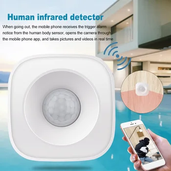 Human Movement Alarm Smart High Sensitive Modern Remote Monitor PIR Motion Sensor App Alerts Wireless Detector 5m Range Infrared
Human Movement Alarm Smart High Sensitive Modern Remote Monitor PIR Motion Sensor App Alerts Wireless Detector 5m Range Infrared