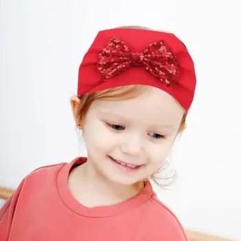 1Pc Baby Girl Elastic Hair Band Baby Sequins Bow Tie Wide Head Band Children's Cute Hair Accessories For Festival And Party New
1Pc Baby Girl Elastic Hair Band Baby Sequins Bow Tie Wide Head Band Children's Cute Hair Accessories For Festival And Party New