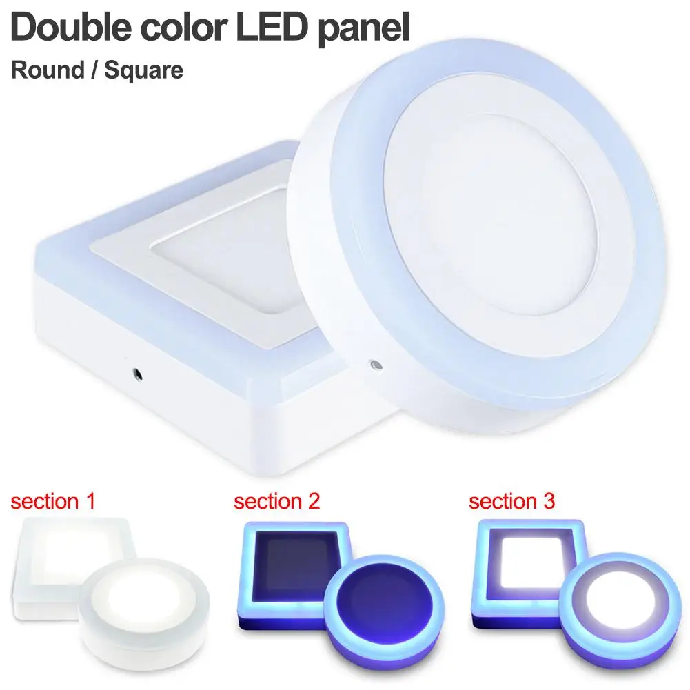 Dual Color LED Panel Light 5W 9W 16W 24W Acrylic LED Surface Round Square Recessed Ceiling Panel Ceiling Panel Down Lights
Dual Color LED Panel Light 5W 9W 16W 24W Acrylic LED Surface Round Square Recessed Ceiling Panel Ceiling Panel Down Lights