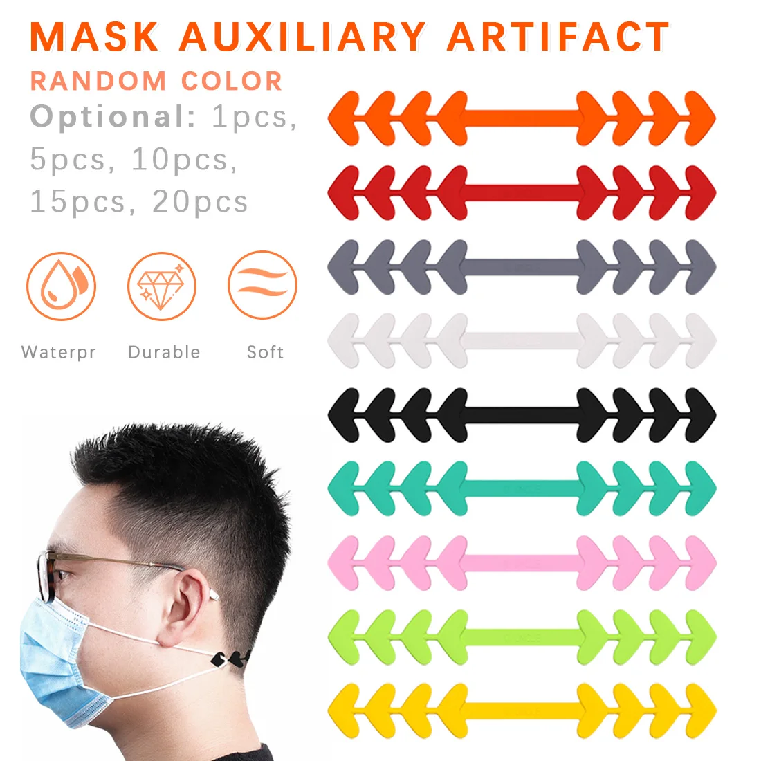 Mask Extension Strap Colorful Ear Hook Mask Extender to Release Your Ear and Relieve Pain Adjustable Mask Rope Extension Buckle
Mask Extension Strap Colorful Ear Hook Mask Extender to Release Your Ear and Relieve Pain Adjustable Mask Rope Extension Buckle