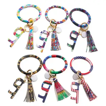 ZWPON Acrylic Door Opener Wristlet Keychain for Women PU Leather O Keyring Tassel Circle Key Chain Large Round Bangles Leopard
ZWPON Acrylic Door Opener Wristlet Keychain for Women PU Leather O Keyring Tassel Circle Key Chain Large Round Bangles Leopard