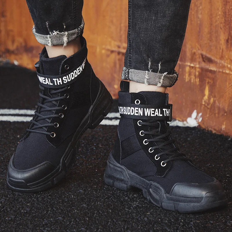 New Style Autumn And Winter New Style Men Outdoor Worker Boot Mid-top Canvas Martin Boots Buckle Short Versatile Casual Boots ME
New Style Autumn And Winter New Style Men Outdoor Worker Boot Mid-top Canvas Martin Boots Buckle Short Versatile Casual Boots ME