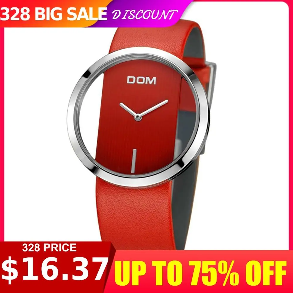 Girls Watch Dom Hollow Unique Design Red Personality Creative Leather Waterproof Sports Quartz Casual Bracelet Montre Femme
Girls Watch Dom Hollow Unique Design Red Personality Creative Leather Waterproof Sports Quartz Casual Bracelet Montre Femme