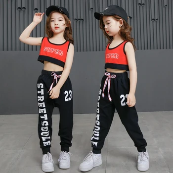 Girl Sir Dance Clothing Girl Damp Dew Navel Easy Hip Hop Children Show Serve Navel Dress
Girl Sir Dance Clothing Girl Damp Dew Navel Easy Hip Hop Children Show Serve Navel Dress