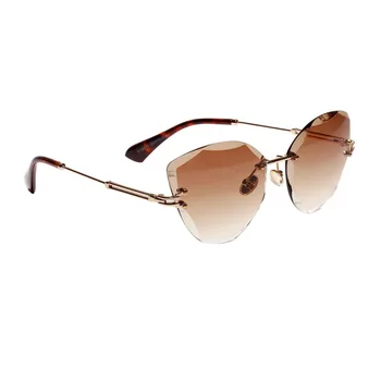 Retro Personalized Metal Frame Sun Glasses Progressive Colored Lens Cat Eye Borderless Colorful Crystal Texture Sunglasses
Retro Personalized Metal Frame Sun Glasses Progressive Colored Lens Cat Eye Borderless Colorful Crystal Texture Sunglasses