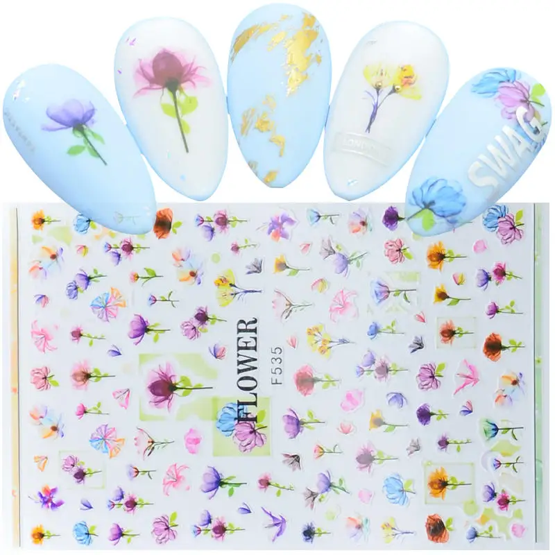 1 Pc Colorful Flower Leaf Plants Leaves Summer 3D Nail Sticker Small Fresh Designs Nail Art Stickers Manicure DIY Decorations
1 Pc Colorful Flower Leaf Plants Leaves Summer 3D Nail Sticker Small Fresh Designs Nail Art Stickers Manicure DIY Decorations