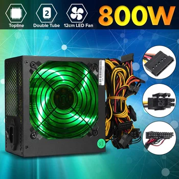 800W 220V PC Power Supply 12cm LED silent Fan with Intelligent temperature control Intel AMD ATX 12V for Desktop computer
800W 220V PC Power Supply 12cm LED silent Fan with Intelligent temperature control Intel AMD ATX 12V for Desktop computer