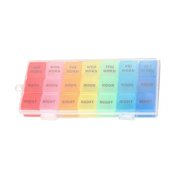 A Week of Colorful 3 Small Grids 7 Days 21 Grids Medicine Box Old Man Hook Type Medicine Box Storage Box With English Letters
A Week of Colorful 3 Small Grids 7 Days 21 Grids Medicine Box Old Man Hook Type Medicine Box Storage Box With English Letters