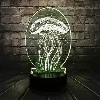 7 Colors Changing 3D Modelling Jellyfish Led Night Light Touch Button Usb Baby Bedroom Sleep Luminaria Container Vase Desk Lam
7 Colors Changing 3D Modelling Jellyfish Led Night Light Touch Button Usb Baby Bedroom Sleep Luminaria Container Vase Desk Lam