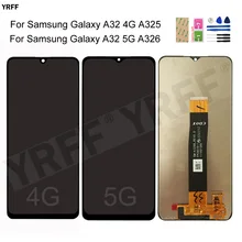 Écran tactile LCD de réparation, pour Samsung Galaxy A32 5G A326 4G A325=