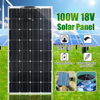 solar panel 100w 18V flexible solar panel For 12V battery charger Monocrystalline cell 1000w home system kit
solar panel 100w 18V flexible solar panel For 12V battery charger Monocrystalline cell 1000w home system kit