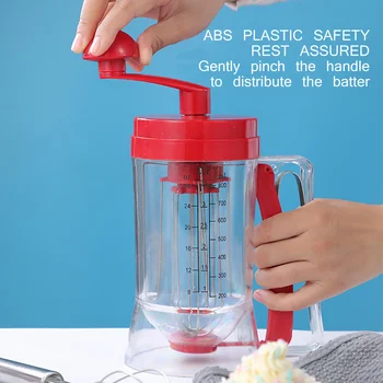 JUSHFO Manual Pancake Machine 800ml 26.7 OZ Cupcake Funnel Batter Dispenser Cream Separator Tool Cake Dough Dispenser
JUSHFO Manual Pancake Machine 800ml 26.7 OZ Cupcake Funnel Batter Dispenser Cream Separator Tool Cake Dough Dispenser