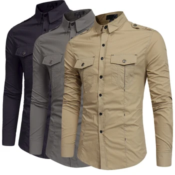 Pure color cotton shirt men spring and autumn business casual men shirt khaki green black shirts size s-xl man top
Pure color cotton shirt men spring and autumn business casual men shirt khaki green black shirts size s-xl man top