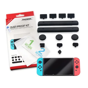 Dust-proof Kit Suit Tempered Film Dobe Dust Plug Protective Film Game Accessories for NS for N-Switch Rubber Plug 3D X 3 Pcs
Dust-proof Kit Suit Tempered Film Dobe Dust Plug Protective Film Game Accessories for NS for N-Switch Rubber Plug 3D X 3 Pcs