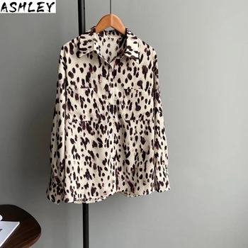 Leopard Women Vintage Loose Blouse 2020 Spring Summer Casual Streetwear Long Tops Chic Button Chiffon Women Basic Shirts
Leopard Women Vintage Loose Blouse 2020 Spring Summer Casual Streetwear Long Tops Chic Button Chiffon Women Basic Shirts