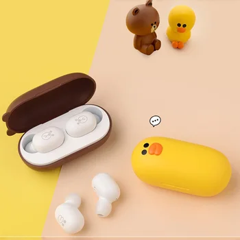 5.0 TWS Bluetooth Earphone Wireless Headset HiFi Stereo Head phone Sports Anti-Water Mini Earbuds Cute Line Friends
5.0 TWS Bluetooth Earphone Wireless Headset HiFi Stereo Head phone Sports Anti-Water Mini Earbuds Cute Line Friends