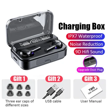Wireless Bluetooth 5.0 Headsets Headphones With Charging Case with Power Display Touch Control Earbuds Quality Wireless Headset
Wireless Bluetooth 5.0 Headsets Headphones With Charging Case with Power Display Touch Control Earbuds Quality Wireless Headset