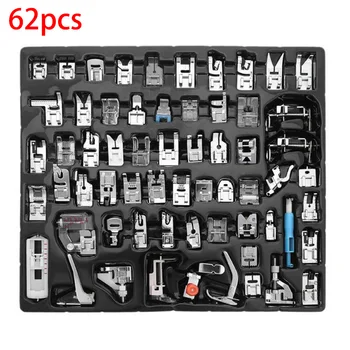 62pcs/set Presser Feet Multi-functional Domestic Sewing Machine Presser Feet Set For Most Of Household Multi-functional Sewing
62pcs/set Presser Feet Multi-functional Domestic Sewing Machine Presser Feet Set For Most Of Household Multi-functional Sewing