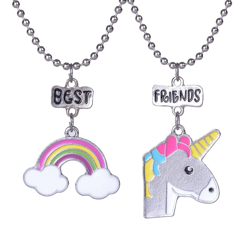 Europe And America Popular Children Rainbow Cloud Unicorn Alloy Oil Drop Good Friend Necklace
Europe And America Popular Children Rainbow Cloud Unicorn Alloy Oil Drop Good Friend Necklace