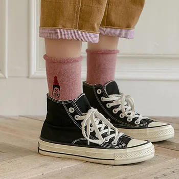 LNCDIS Women Socks Cotton Winter Harajuku Embroidery Cartoon Print Thickening Warm Home Cotton Middle Warm Socks Skarpetki
LNCDIS Women Socks Cotton Winter Harajuku Embroidery Cartoon Print Thickening Warm Home Cotton Middle Warm Socks Skarpetki